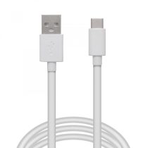   Delight USB Cabele Type-C töltő és adatkábel fehér szilikonos bevonattal 1m