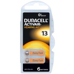 Duracell Activair 13 (PR48) hallókészülék elem 6 db-os