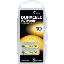 Duracell Activair 10 (PR70) hallókészülék elem 6 db-os