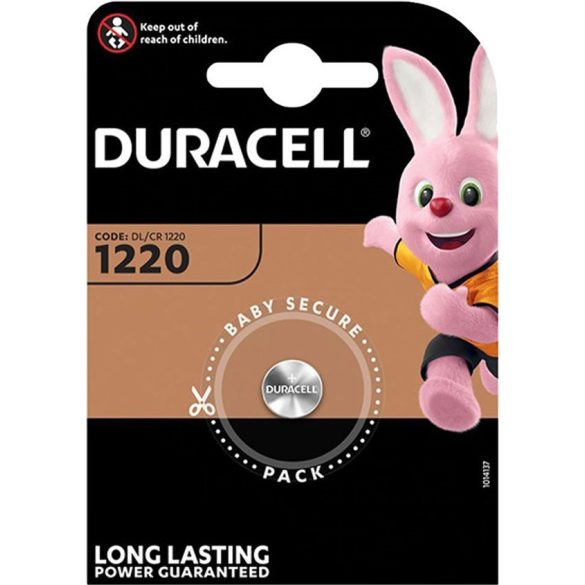 Duracell CR1220 3V Lithium gombelem 1 db-os