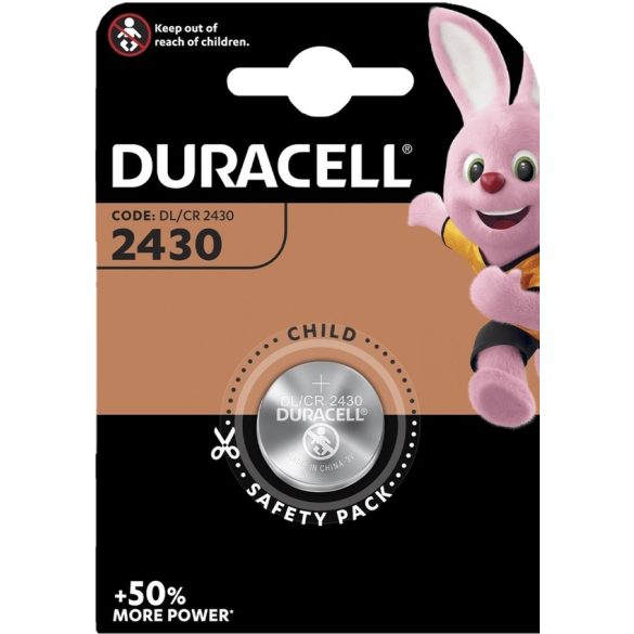 Duracell CR2430 3V Lithium gombelem 1 db-os