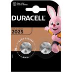 Duracell CR2025 3V Lithium gombelem 2 db-os