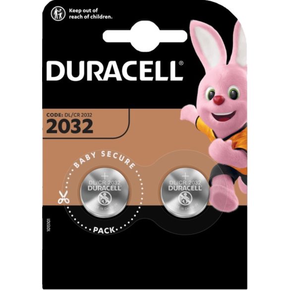 Duracell CR2032 3V Lithium gombelem 2 db-os