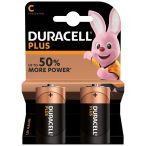 Duracell Plus C (Baby) LR14 Alkáli Tartós Elem 2 db