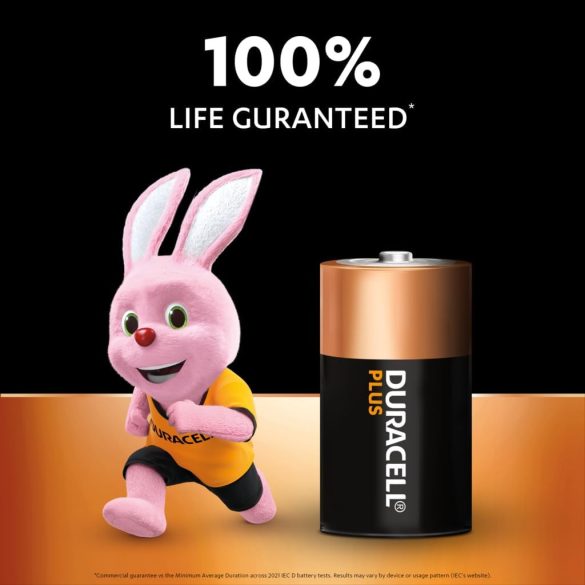 Duracell Plus C (Baby) LR14 Alkáli Tartós Elem 2 db