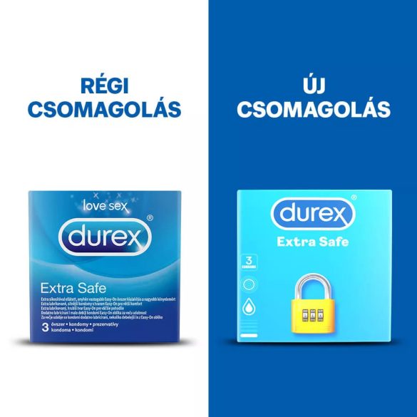 Durex Extra Safe óvszer 3 db-os