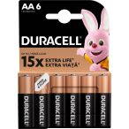 Duracell Basic AA ceruza elem tartós MN1500 6 db-os