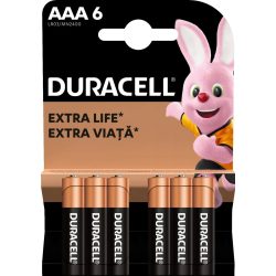 Duracell Basic AAA mikró tartós MN2400 6 db-os