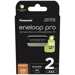   Panasonic Eneloop Pro AAA 930 mAh Mikró Akkumulátor 2 db-os