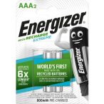   Energizer Extreme 800 mAh NiMH AAA mikró akkumulátor 2 db-os