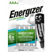   Energizer Extreme 800 mAh NiMH AAA mikró akkumulátor 4 db-os