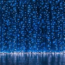   Entac karácsonyi 144 LED-es RGB fényfüggöny 1x1.5m, IR távirányítóval