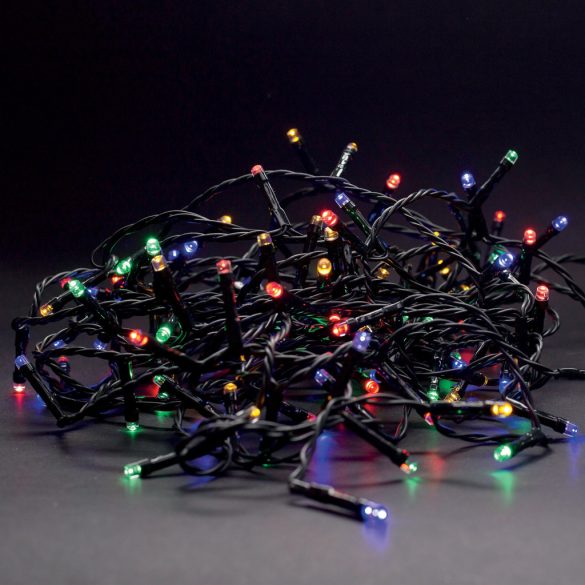 Entac karácsonyi sorolható fényfüzér, 240 LED, színes, 24 m, adapter nélkül