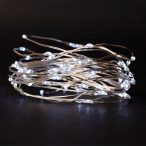   Entac karácsonyi beltéri drótfüzér, 80 LED, 4,1 m, hideg fehér, elemes