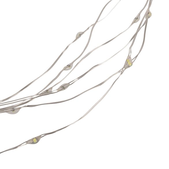 Entac karácsonyi beltéri drótfüzér, 80 LED, 4,1 m, meleg fehér, elemes