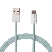 Entac 10W töltőkábel USB-A - USB-C Casual zöld 150cm