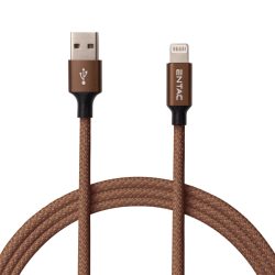   Entac 12W gyorstöltő kábel USB-A - Lightning Excellence barna 100cm