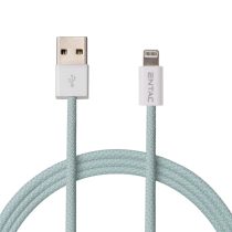   Entac 12W gyorstöltő kábel USB-A - Lightning Casual zöld 100cm