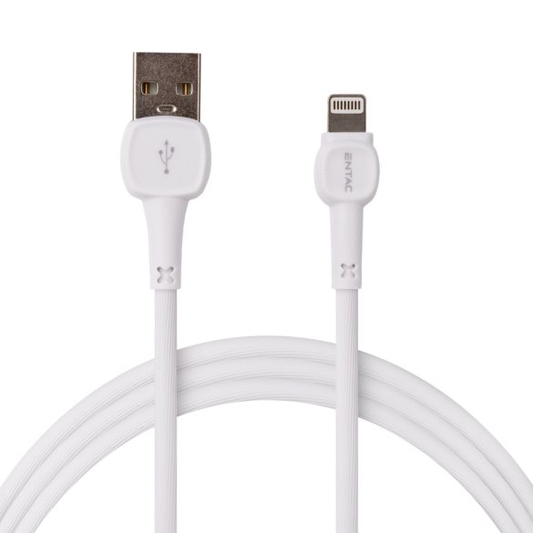 Entac 12W gyorstöltő kábel USB-A - Lightning Classic fehér 100cm