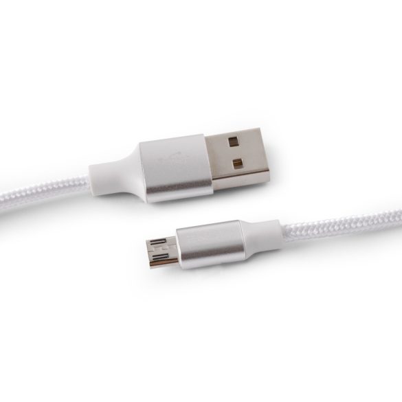 Entac 10W töltőkábel USB-A - Micro USB Charmer ezüst 150cm