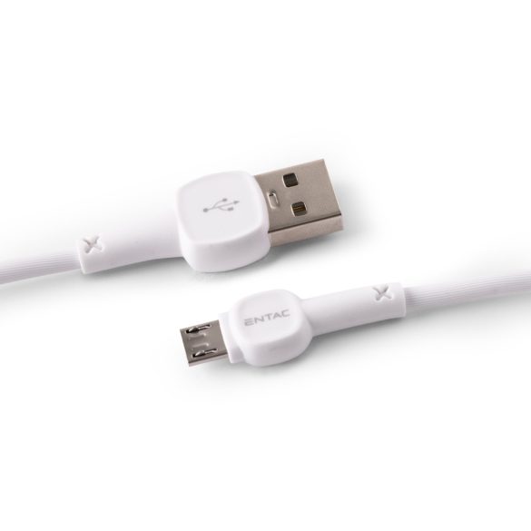 Entac 12W gyorstöltő kábel USB-A - Micro USB Classic fehér 100cm