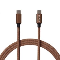   Entac 60W gyorstöltő kábel USB-C - USB-C Excellence barna 150cm