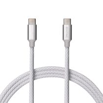   Entac 60W gyorstöltő kábel USB-C - USB-C Charmer ezüst 150cm