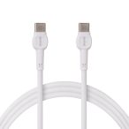   Entac 60W gyorstöltő kábel USB-C - USB-C Classic fehér 100cm