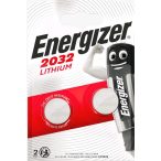 Energizer CR2032 3V lithium gombelem 2 db-os