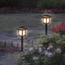   Entac Kerti Leszúrható lámpa, láng effekttel, 325 mm, 10 db melegfehér SMD LED