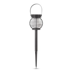   Entac Multifunkcionális Kerti Szolár lámpa láng effekttel, Ø10 cm, 12 db melegfehér SMD LED