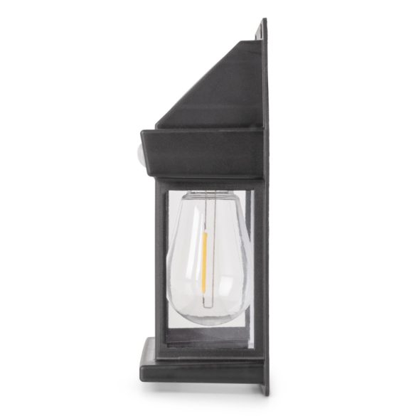 Entac Kerti Szolár lámpa 110 mm, kerítésvilágítás, PIR érzékelővel, 1db melegfehér filament LED