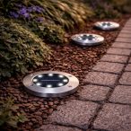   Entac Kerti Szolár taposólámpa, fehér LED, 100 mm, műanyag ház