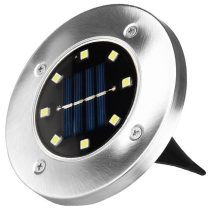   Entac Kerti Szolár taposólámpa, 100 mm, műanyag ház, 8 db fehér LED