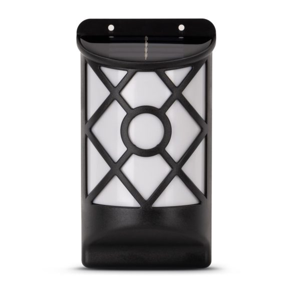 Entac Kerti Szolár lámpa 180 mm, láng effekttel, 36db melegfehér LED, fali vagy lépcsővilágítás