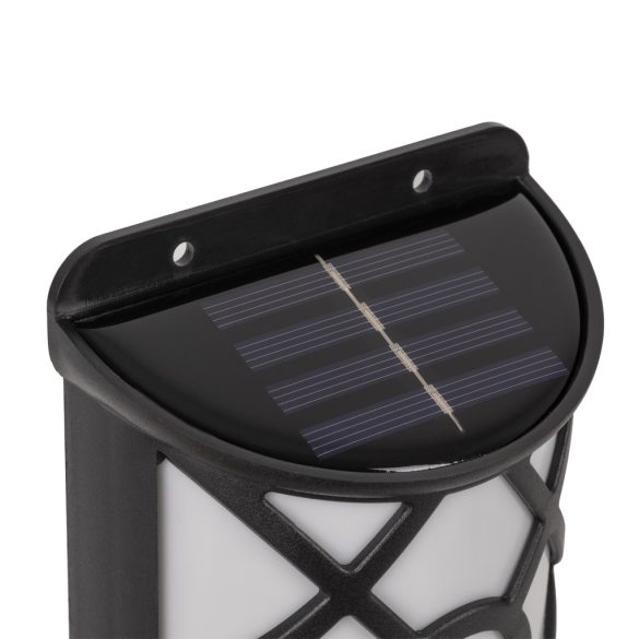 Entac Kerti Szolár lámpa 180 mm, láng effekttel, 36db melegfehér LED, fali vagy lépcsővilágítás