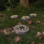   Entac Kerti Szolár talajlámpa, barna mozaik hatású kivitel, 6 db melegfehér SMD LED,