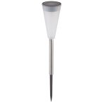   Entac Kerti Szolár lámpa 380 mm, rozsdamentes acél, fehér fényű LED