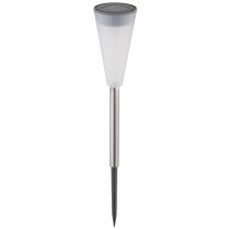   Entac Kerti Szolár lámpa 380 mm, rozsdamentes acél, fehér fényű LED