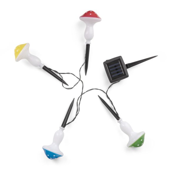 Entac Kerti Szolár fényfüzér gomba formájú, 200 mm, 4db leszúrható LED, 4 színben