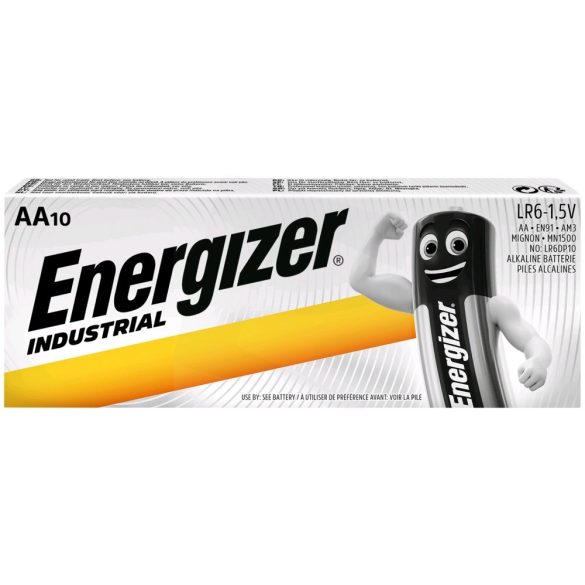 Energizer Industrial LR6 AA ceruza tartós elem 10 db-os