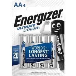 Energizer Ultimate Lithium AA tartós ceruza elem 4 db-os