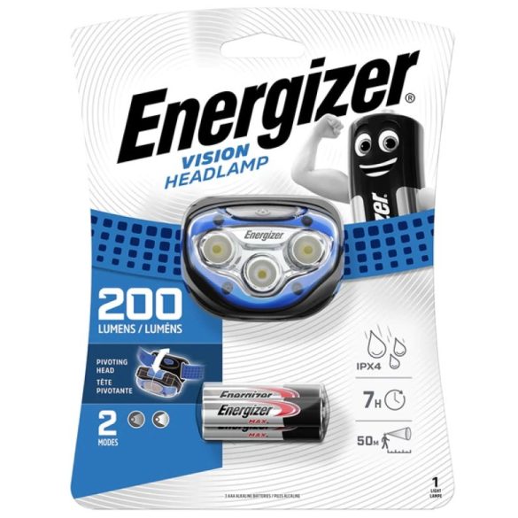 Energizer Vision LED Fejlámpa 200 Lumen