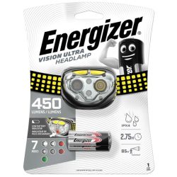   Energizer Vision Ultra Led fejlámpa 450 Lumen 3db AAA elemmel