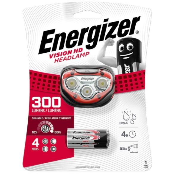 Energizer Vision HD LED fejlámpa 300 lumenes