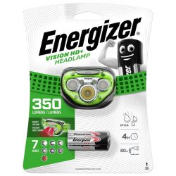   Energizer Vision HD Plus Led fejlámpa 350 Lumen 3db AAA elemmel