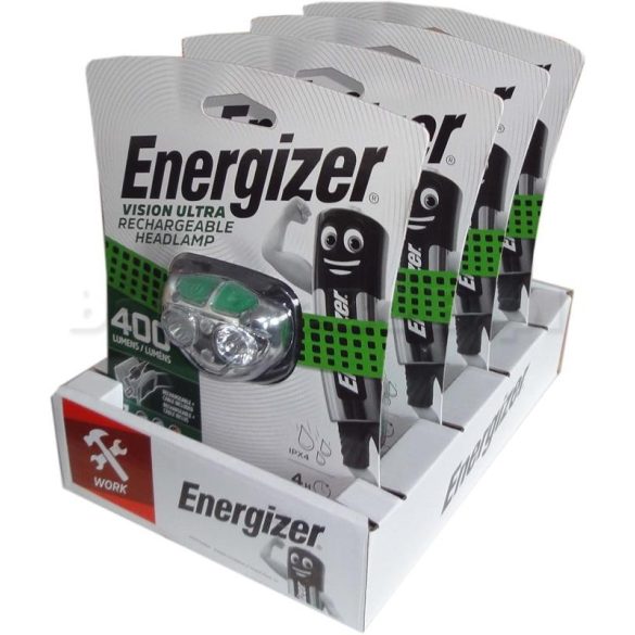 Energizer Vision Ultra HD LED újratölthető fejlámpa 400 Lumen