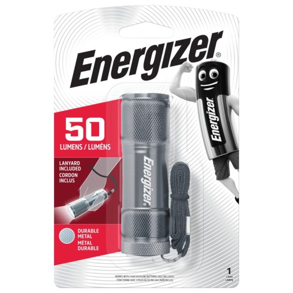 Energizer Metal LED elemlámpa 3AAA - ütésálló és könnyű