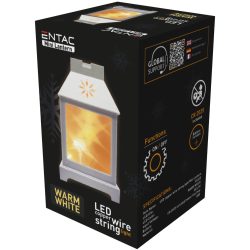 Entac LED Mini Lámpás, Fehér, 12 cm, meleg fehér, elemes