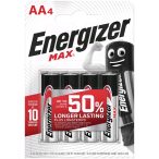 Energizer Max AA ceruza tartós elem 4 db-os